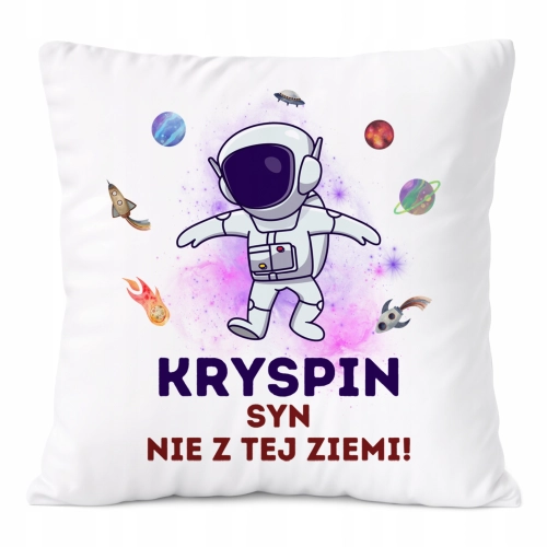 Poduszka Prezent Dla Kryspina Syna Dziecka z Nadrukiem ze Zdjęciem