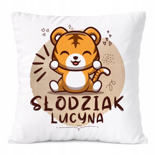 Poduszka Prezent Dla Lucyny Córki Dziecka z Nadrukiem ze Zdjęciem