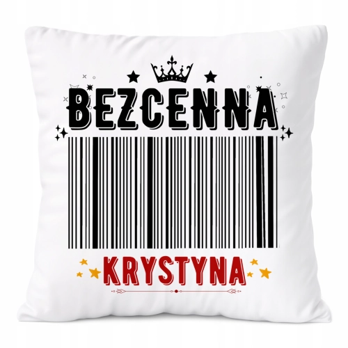 Poduszka Prezent Dla Krystyny Córki Dziecka z Nadrukiem ze Zdjęciem
