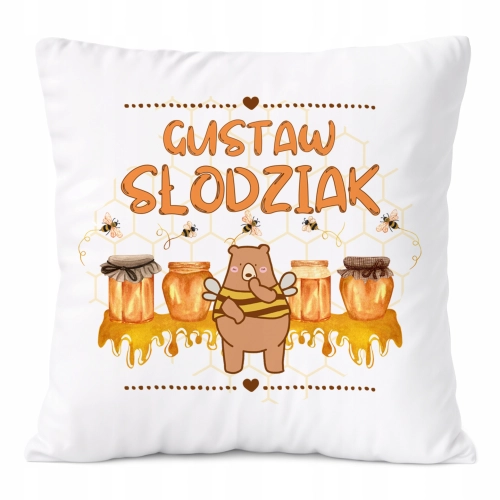 Poduszka Prezent Dla Gustawa Syna Dziecka z Nadrukiem ze Zdjęciem