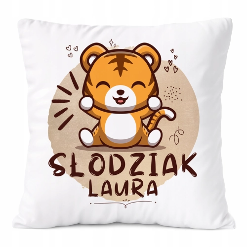 Poduszka Prezent Dla Laury Córki Dziecka z Nadrukiem ze Zdjęciem
