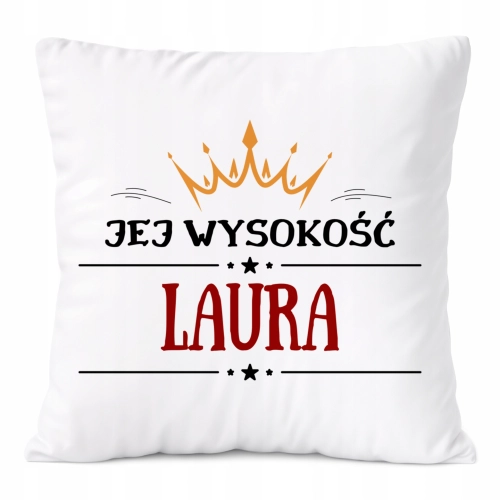 Poduszka Prezent Dla Laury Córki Dziecka z Nadrukiem ze Zdjęciem