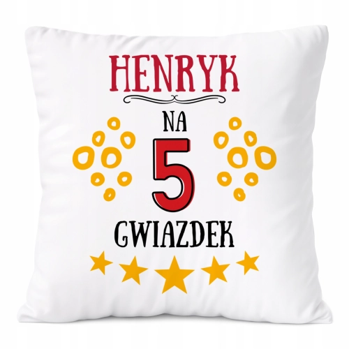 Poduszka Prezent Dla Henryka Syna Dziecka z Nadrukiem ze Zdjęciem