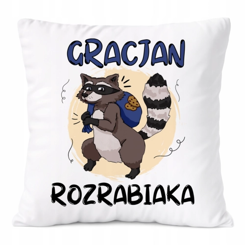 Poduszka Prezent Dla Gracjana Syna Dziecka z Nadrukiem ze Zdjęciem