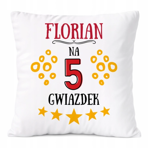 Poduszka Prezent Dla Floriana Syna Dziecka z Nadrukiem ze Zdjęciem