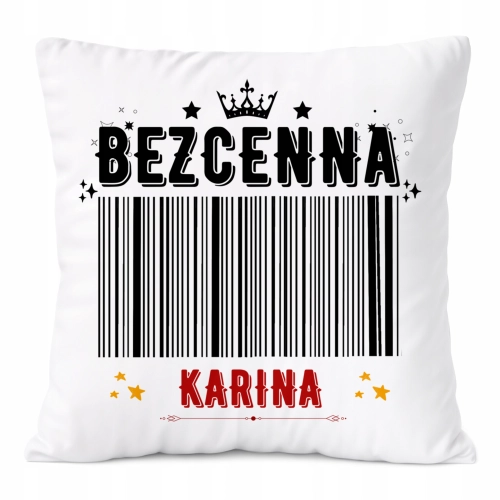 Poduszka Prezent Dla Kariny Córki Dziecka z Nadrukiem ze Zdjęciem