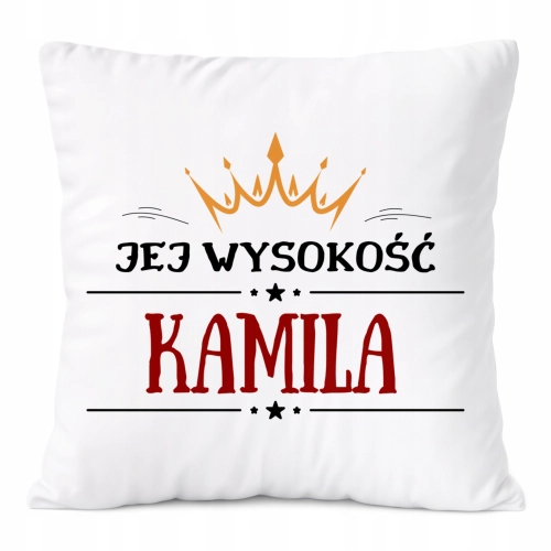 Poduszka Prezent Dla Kamilii Córki Dziecka z Nadrukiem ze Zdjęciem