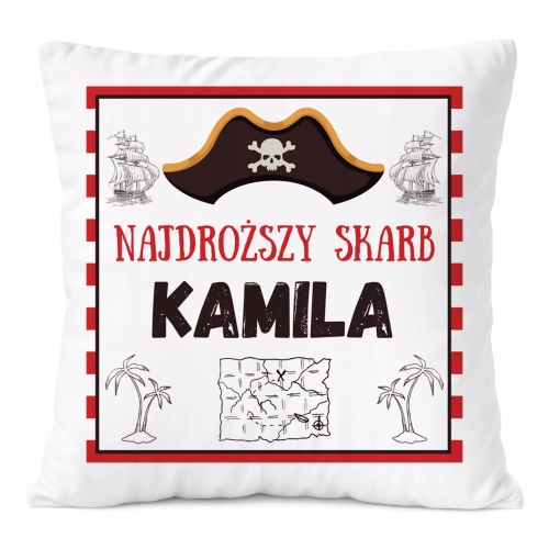 Poduszka Prezent Dla Kamilii Córki Dziecka z Nadrukiem ze Zdjęciem