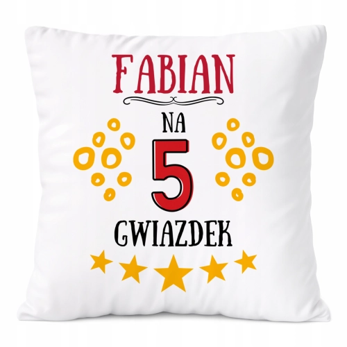 Poduszka Prezent Dla Fabiana Syna Dziecka z Nadrukiem ze Zdjęciem