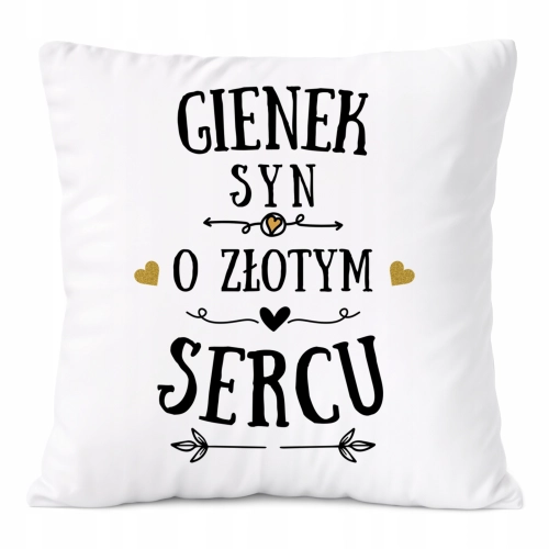 Poduszka Prezent Dla Gienka Syna Dziecka z Nadrukiem ze Zdjęciem