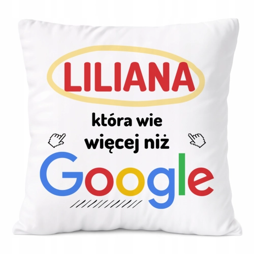 Poduszka Prezent Dla Liliany Córki Dziecka z Nadrukiem ze Zdjęciem