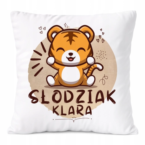 Poduszka Prezent Dla Klary Córki Dziecka z Nadrukiem ze Zdjęciem