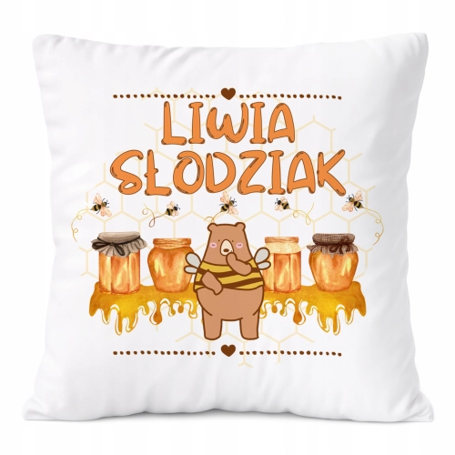 Poduszka Prezent Dla Liwii Córki Dziecka z Nadrukiem ze Zdjęciem