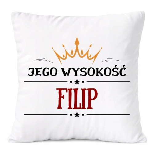 Poduszka Prezent Dla Filipa Syna Dziecka z Nadrukiem ze Zdjęciem