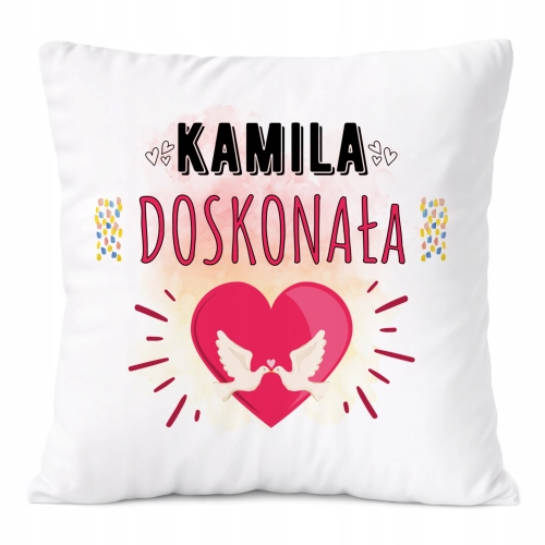 Poduszka Prezent Dla Kamilii Córki Dziecka z Nadrukiem ze Zdjęciem