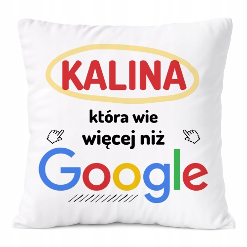 Poduszka Prezent Dla Kaliny Córki Dziecka z Nadrukiem ze Zdjęciem