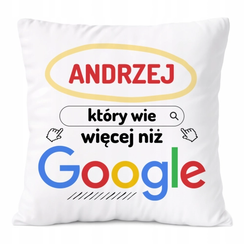 Poduszka Prezent Dla Andrzeja Syna Dziecka z Nadrukiem ze Zdjęciem