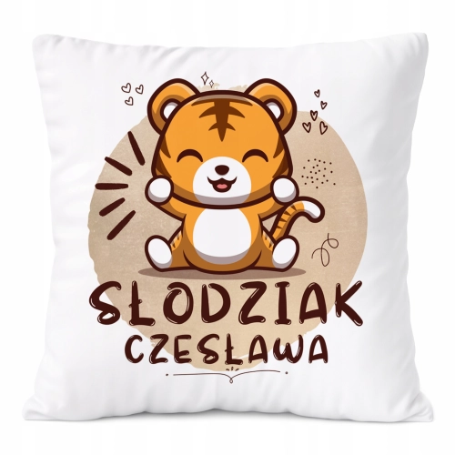 Poduszka Prezent Dla Czesławy Córki Dziecka z Nadrukiem ze Zdjęciem