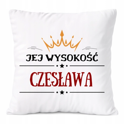 Poduszka Prezent Dla Czesławy Córki Dziecka z Nadrukiem ze Zdjęciem
