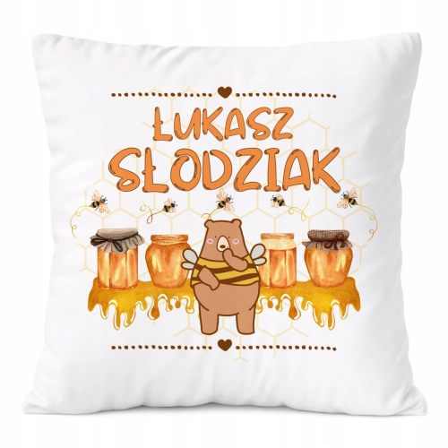 Poduszka Prezent Dla Łukasza Syna Dziecka z Nadrukiem ze Zdjęciem
