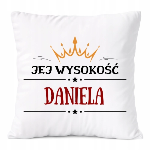 Poduszka Prezent Dla Danieli Córki Dziecka z Nadrukiem ze Zdjęciem