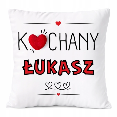 Poduszka Prezent Dla Łukasza Syna Dziecka z Nadrukiem ze Zdjęciem