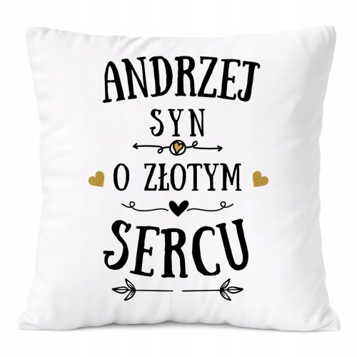Poduszka Prezent Dla Andrzeja Syna Dziecka z Nadrukiem ze Zdjęciem
