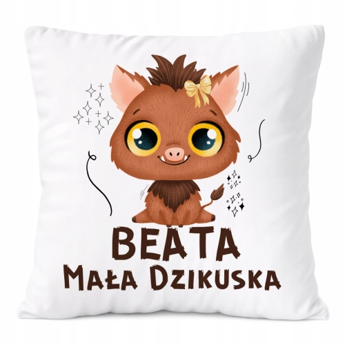 Poduszka Prezent Dla Beaty Córki Dziecka z Nadrukiem ze Zdjęciem