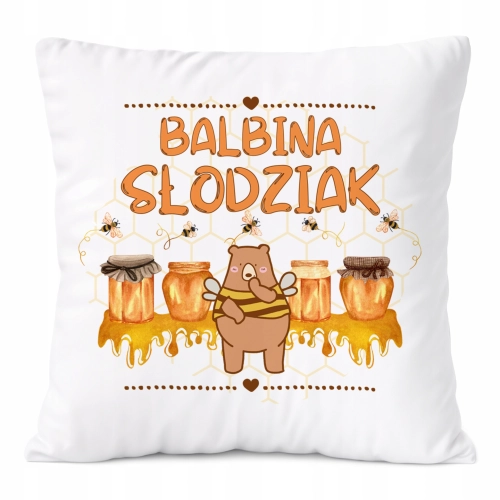 Poduszka Prezent Dla Balbiny Córki Dziecka z Nadrukiem ze Zdjęciem