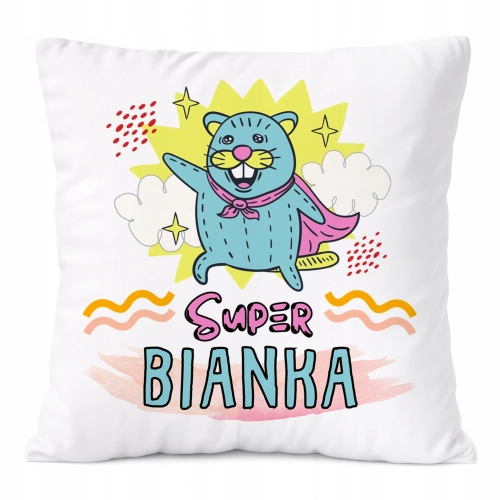 Poduszka Prezent Dla Bianki Córki Dziecka z Nadrukiem ze Zdjęciem
