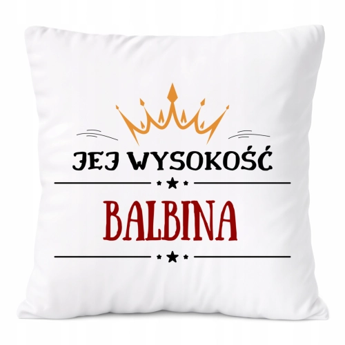 Poduszka Prezent Dla Balbiny Córki Dziecka z Nadrukiem ze Zdjęciem