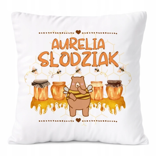 Poduszka Prezent Dla Aurelii Córki Dziecka z Nadrukiem ze Zdjęciem