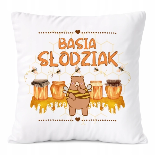Poduszka Prezent Dla Basi Córki Dziecka z Nadrukiem ze Zdjęciem
