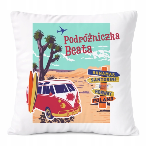 Poduszka Prezent Dla Beaty Córki Dziecka z Nadrukiem ze Zdjęciem
