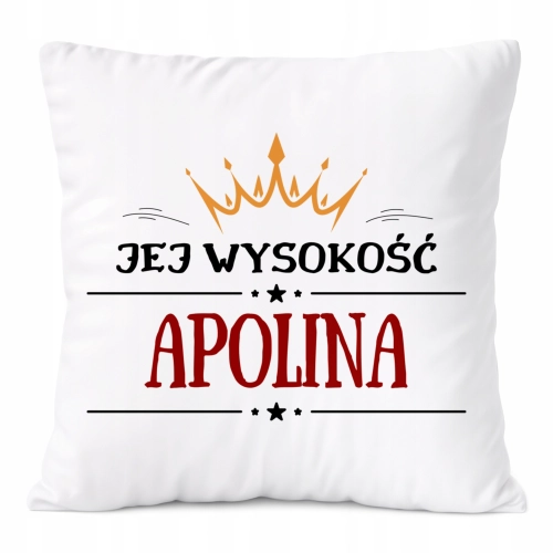 Poduszka Prezent Dla Apoliny Córki Dziecka z Nadrukiem ze Zdjęciem