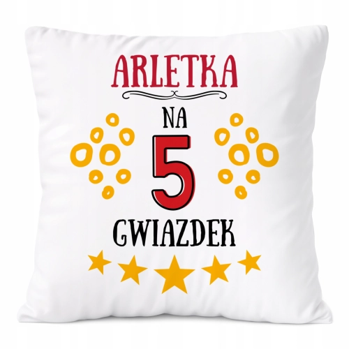 Poduszka Prezent Dla Arletki Córki Dziecka z Nadrukiem ze Zdjęciem