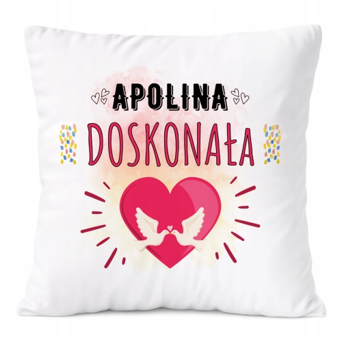 Poduszka Prezent Dla Apoliny Córki Dziecka z Nadrukiem ze Zdjęciem