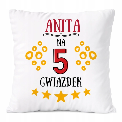 Poduszka Prezent Dla Anity Córki Dziecka z Nadrukiem ze Zdjęciem