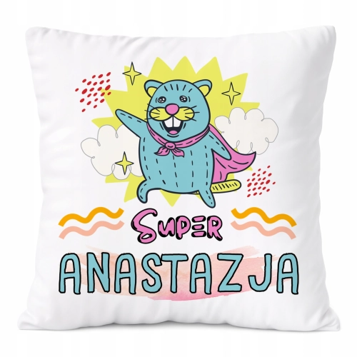 Poduszka Prezent Dla Anastazjii Córki Dziecka z Nadrukiem ze Zdjęciem