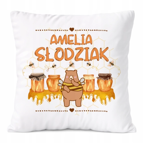 Poduszka Prezent Dla Amelii Córki Dziecka z Nadrukiem ze Zdjęciem