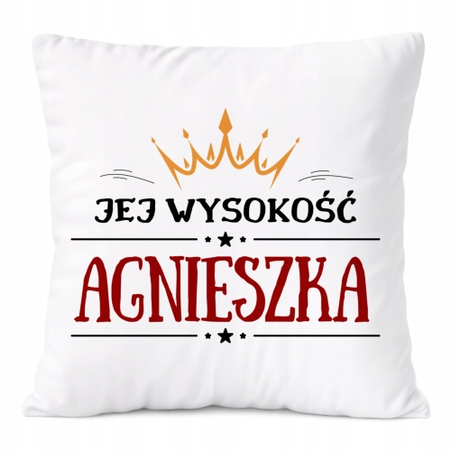 Poduszka Prezent Dla Agnieszki Córki Dziecka z Nadrukiem ze Zdjęciem