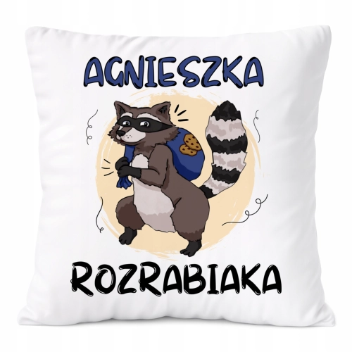 Poduszka Prezent Dla Agnieszki Córki Dziecka z Nadrukiem ze Zdjęciem