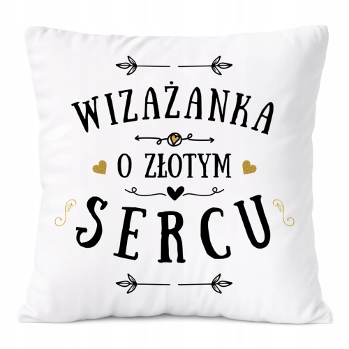 Poduszka Dla Wizażanki na Prezent z Nadrukiem ze Zdjęciem Biała PoliDraw