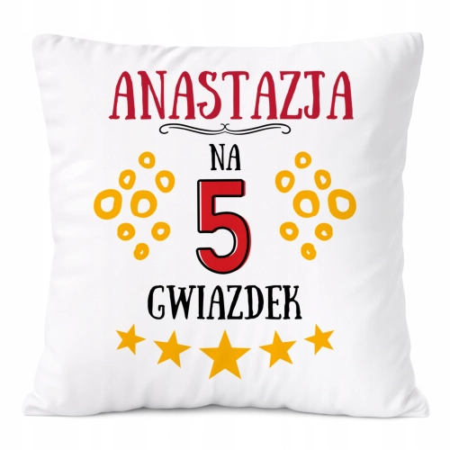 Poduszka Prezent Dla Anastazjii Córki Dziecka z Nadrukiem ze Zdjęciem
