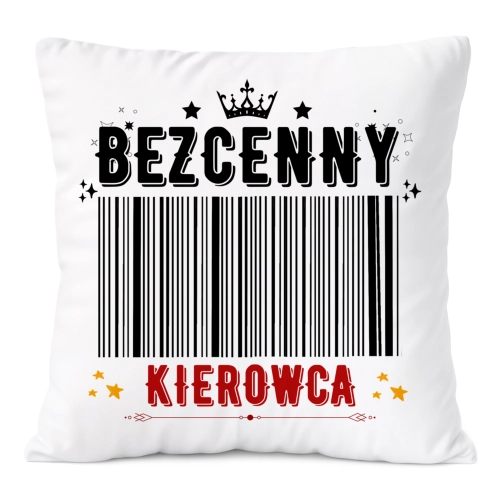 Poduszka Dla Kierowcy na Prezent z Nadrukiem ze Zdjęciem Biała PoliDraw