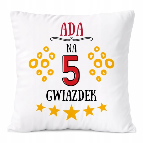 Poduszka Prezent Dla Ady Córki Dziecka z Nadrukiem ze Zdjęciem