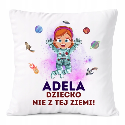 Poduszka Prezent Dla Adeli Córki Dziecka z Nadrukiem ze Zdjęciem