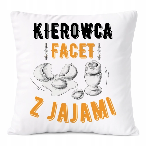 Poduszka Dla Kierowcy na Prezent z Nadrukiem ze Zdjęciem Biała PoliDraw