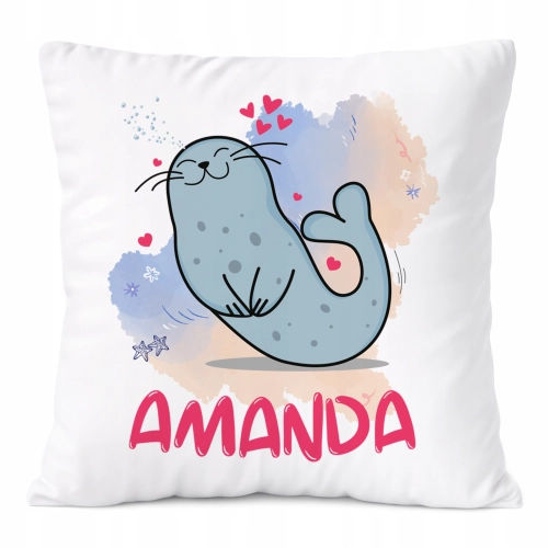 Poduszka Prezent Dla Amandy Córki Dziecka z Nadrukiem ze Zdjęciem