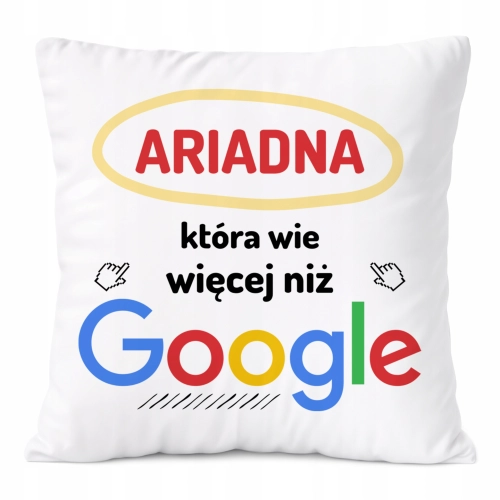 Poduszka Prezent Dla Adriadny Córki Dziecka z Nadrukiem ze Zdjęciem